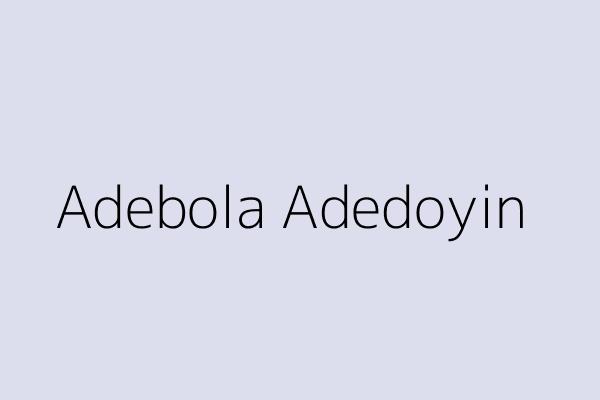 Adebola Adedoyin